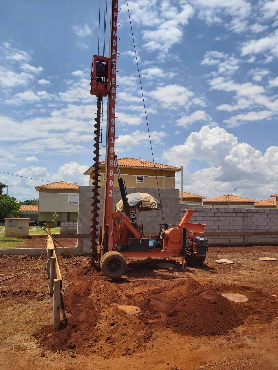 Execução de fundação pela JMD Engenharia